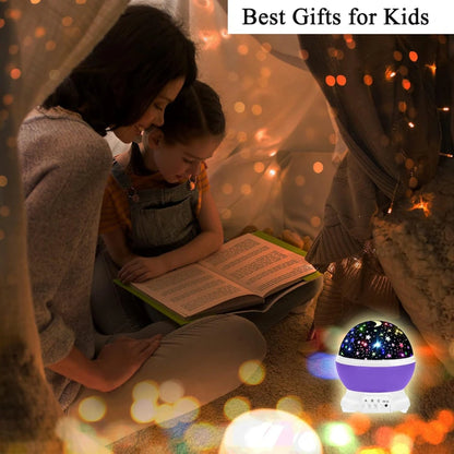 Proiector Star Master 3D Lampă Decorativă, Rotativa 360 Grade Cu 17 Moduri Proiecție Luna si Stele