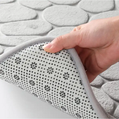 Covor baie, AT PERFORMANCE®, 100% poliester, 38X60 cm, Gri deschis - Imagine 4