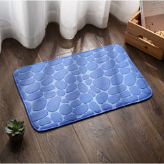 Covor baie, AT PERFORMANCE®, 100% poliester, 38X60 cm, albastru - Imagine 3