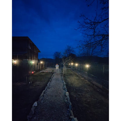 Lampa Solara de Perete, Led, Pentru Exterior, Senzor de Miscare si Lumina, Fara Fir, 3 Moduri de Functionare, Rezistent la Apa, Culoare Negru