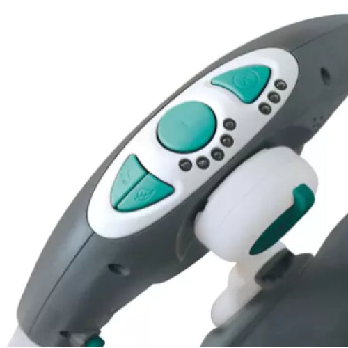 Leagan Electric de bebe, At Performance, Cu 7 melodii, 3 sunete naturale, 2 pozitii de reglare scaun, Albastru - Imagine 9