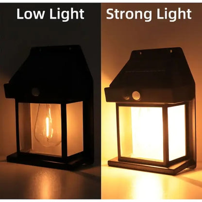 Lampa Solara de Perete, Led, Pentru Exterior, Senzor de Miscare si Lumina, Fara Fir, 3 Moduri de Functionare, Rezistent la Apa, Culoare Negru