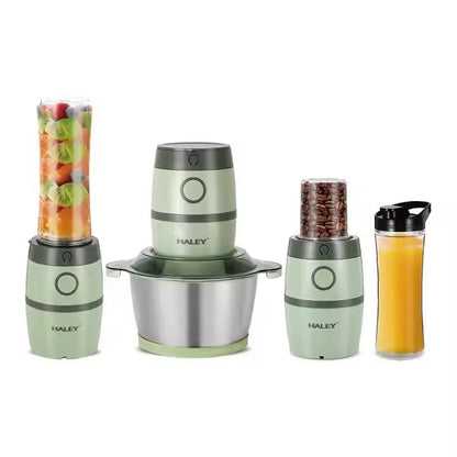 Robot 3 în 1 HALEY, 2L, 500W, de Carne și Legume Mini, din Oțel Inoxidabil, Verde - Imagine 9