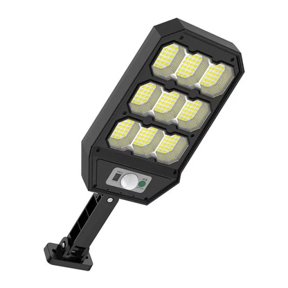 Set 2X Lampa Solara 9 celule 300W Jortan, 6000 Lumeni, 280 LED-uri, Autonomie 12 ore, 3 Moduri de iluminare, Senzor de Miscare Telecomanda, Protectie IP66