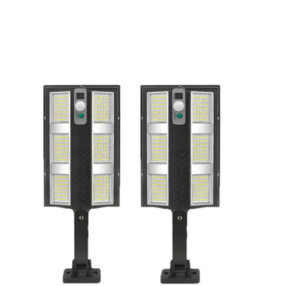Set 2X Lampă Solară Stradală LED Exterior 200W, 2000 Lumeni, Senzor de Mișcare cu Telecomandă, 230 LED Next Gen, Autonomie până la 8 Ore, Panou Solar cu Încărcare Rapidă, Protecție IP66