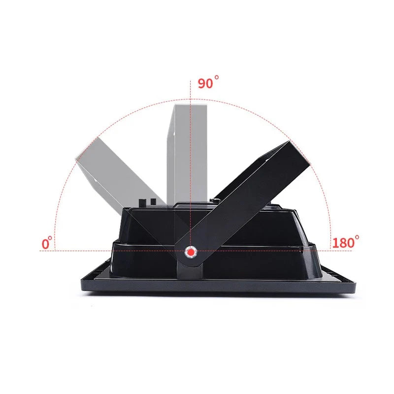 Set 2X Proiector solar LED, Jortan 50W, Corp iluminat, cu incarcare solara, Panou fotovoltaic separat, suport, telecomanda