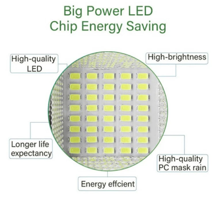 Set 3X Lampi solare LED stradala dubla Jortan® led smd, 1000 W, 3 moduri de functionare, Telecomanda de control, Suport metalic inclus