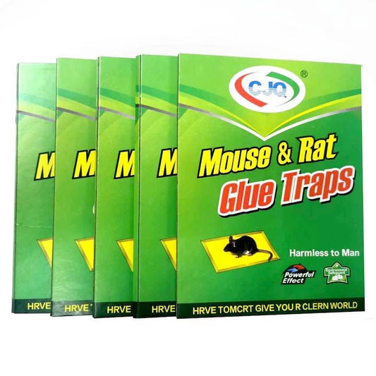 Set 5 bucati capcana adeziv tip carte pentru daunatori, soareci si sobolani Green Trap