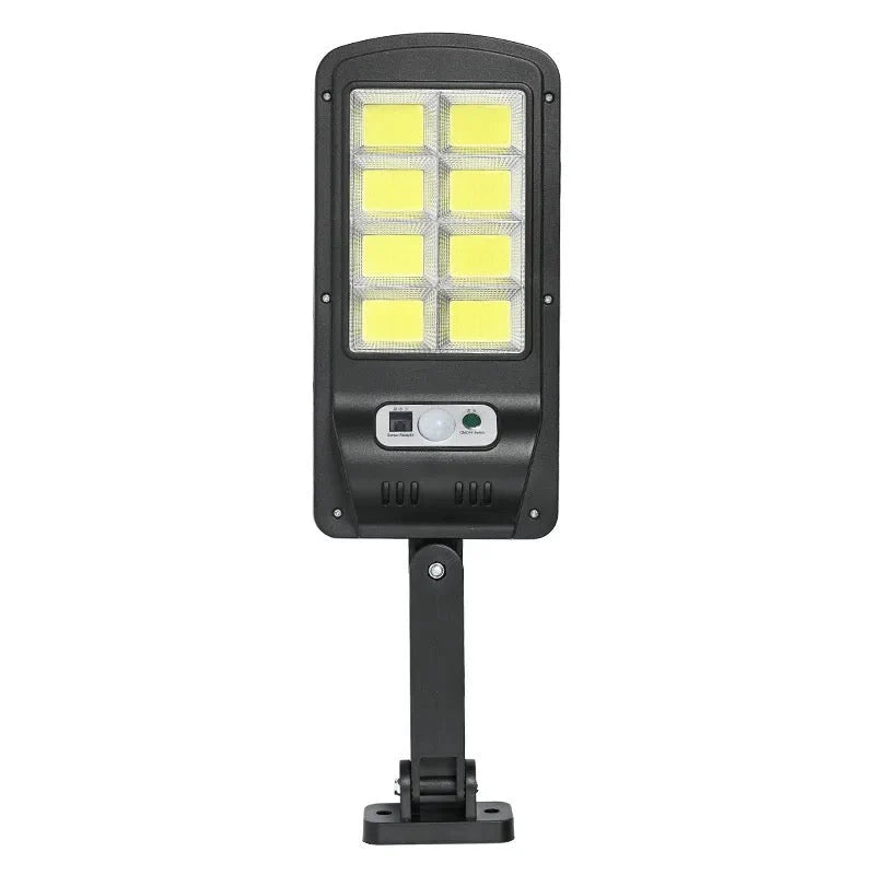 Set 5 x Lampi cu Incarcare Solara 8 celule 150W, Acumulator 2400mAh 160 LED-uri COB, telecomanda, Senzor de Miscare, Autonomie mare