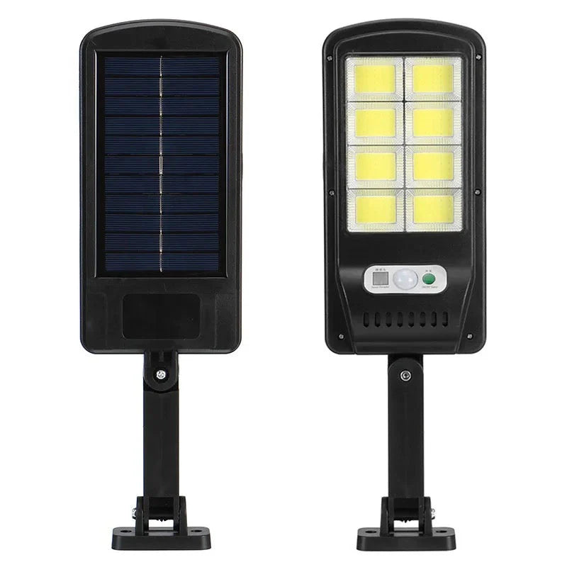 Set 5 x Lampi cu Incarcare Solara 8 celule 150W, Acumulator 2400mAh 160 LED-uri COB, telecomanda, Senzor de Miscare, Autonomie mare