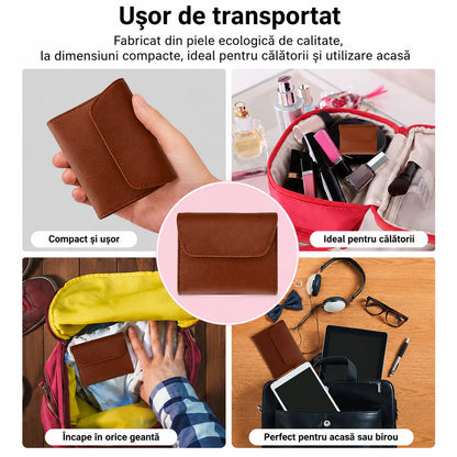 Set Manichiură și Pedichiură Profesional 16 Piese, Oțel Inoxidabil, Trusă Îngrijire Unghii cu Husă Elegantă din Piele, Kit pentru Acasă și Călătorii, Cadou pentru Femei și Bărbați