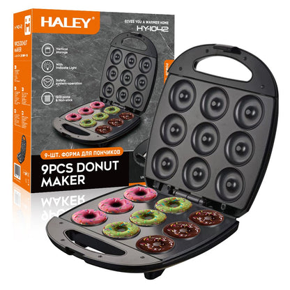 Mini Waffle Maker profesional din oțel inoxidabil, cu plăci antiaderente și design compact – Model HALEY HY-1042