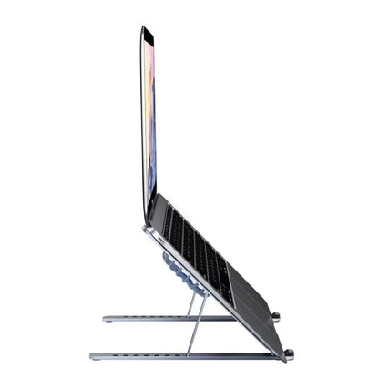 Cooler Stand Laptop, Cu 2 ventilatoare, Reglabil, Ergonomic, din Aluminiu Durabil