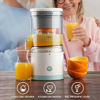 Storcator Electric Portabil Fructe și Legume, 45W, 500 ml, Încărcare USB, Mixer Sanatos pentru Sucuri Fresh oriunde