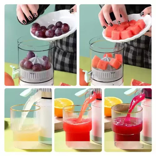 Storcator Electric Portabil Fructe și Legume, 45W, 500 ml, Încărcare USB, Mixer Sanatos pentru Sucuri Fresh oriunde