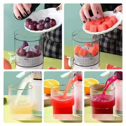 Storcator Electric Portabil Fructe și Legume, 45W, 500 ml, Încărcare USB, Mixer Sanatos pentru Sucuri Fresh oriunde