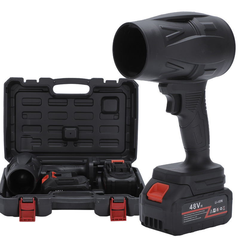 Suflantă de Aer Portabilă 36V, cu 2 Acumulatori 3000mAh, 4 Viteze, 32.000 RPM, Pentru Frunze, Praful din Curte, Grătar sau Zăpadă Ușoară