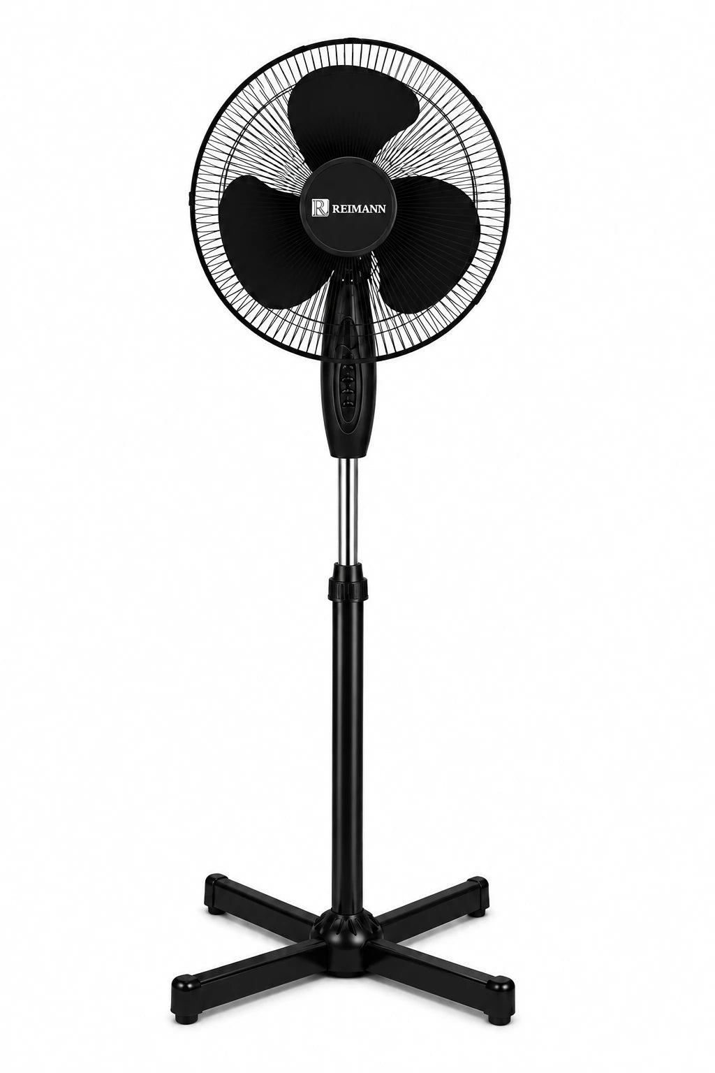 Ventilator cu picior REIMANN 40 cm, Oscilație, 3 Trepte de Viteză, 50W Înălțime Reglabilă, Funcționare Silențioasă, Fabricat în România