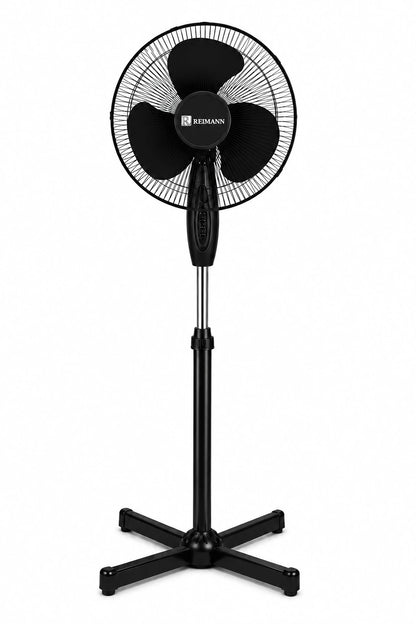 Ventilator cu picior REIMANN 40 cm, Oscilație, 3 Trepte de Viteză, 50W Înălțime Reglabilă, Funcționare Silențioasă, Fabricat în România