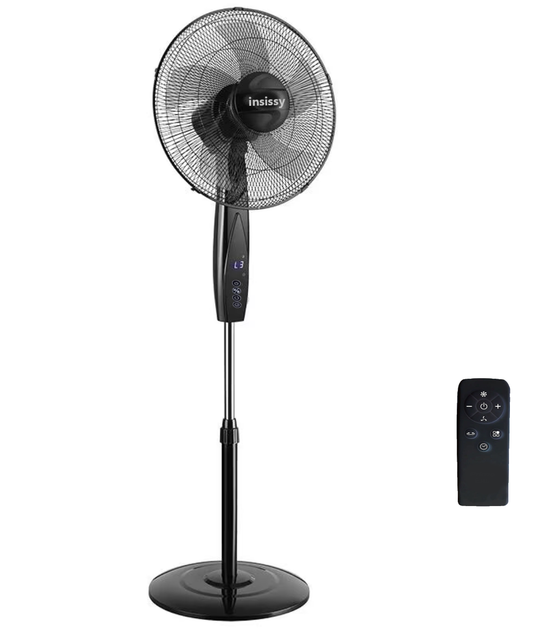 Ventilator cu picior Inteligent 3 în 1, Control prin Aplicație și Telecomandă, 3 Viteze, Timer, 40W, afisaj LED, Oscilație orizontala