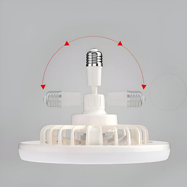 Ventilator de Tavan Tip Lustra, Telecomanda, iluminat LED, 23W, Reglare unghi 360°, Lumina reglabila, Silentios