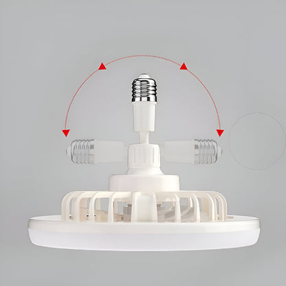 Ventilator de Tavan Tip Lustra, Telecomanda, iluminat LED, 23W, Reglare unghi 360°, Lumina reglabila, Silentios