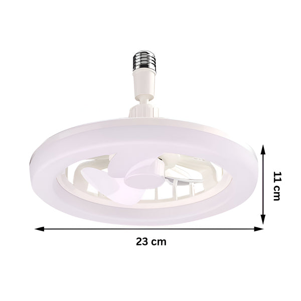 Ventilator de Tavan Tip Lustra, Telecomanda, iluminat LED, 23W, Reglare unghi 360°, Lumina reglabila, Silentios
