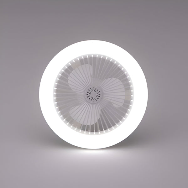 Ventilator de Tavan Tip Lustra, Telecomanda, iluminat LED, 23W, Reglare unghi 360°, Lumina reglabila, Silentios