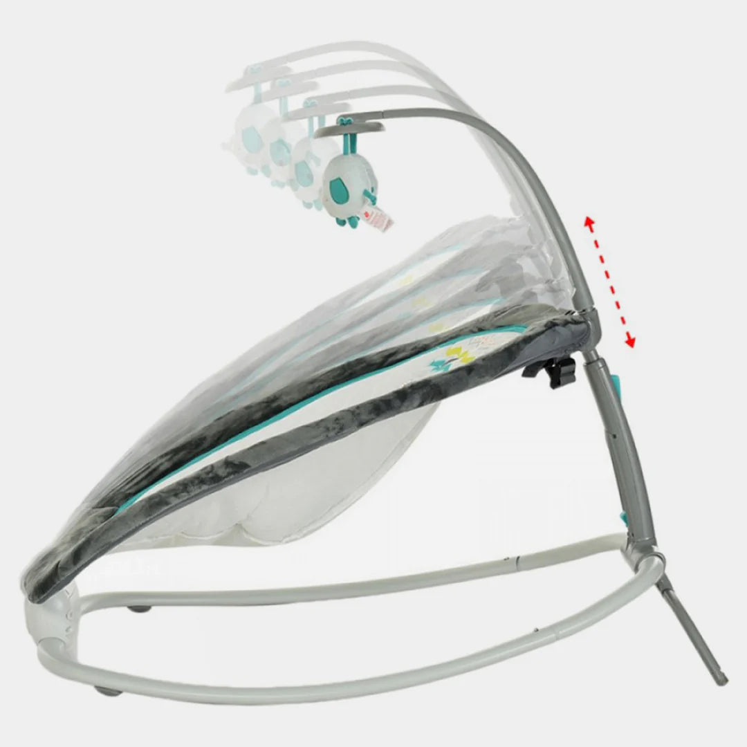 Balansoar cu vibratii si sunete pentru bebelusi Mastela, Gri/Albastru - Imagine 10
