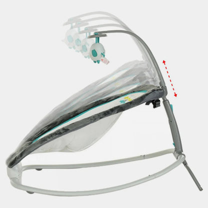 Balansoar cu vibratii si sunete pentru bebelusi Mastela, Gri/Albastru - Imagine 10